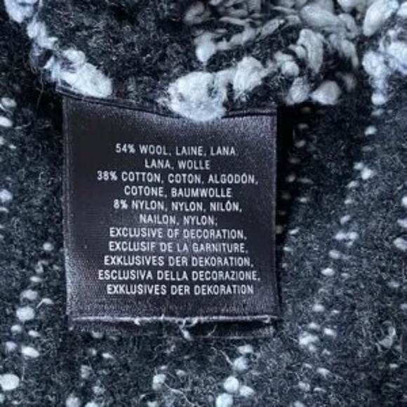 Moth by Anthropologie Black & White Lace Staccato Stripe Tunic Sweater Size S - Picture 5 of 10